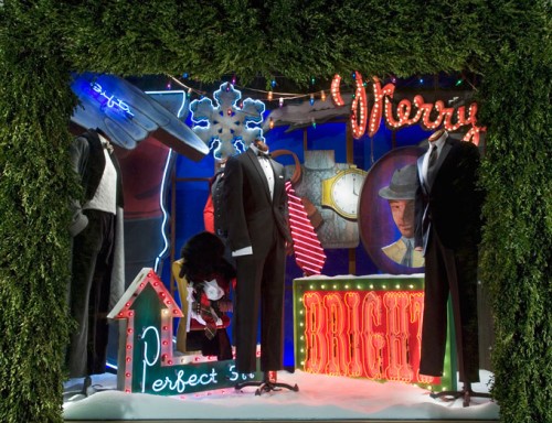 Bergdorf Goodman Christmas Display Signage