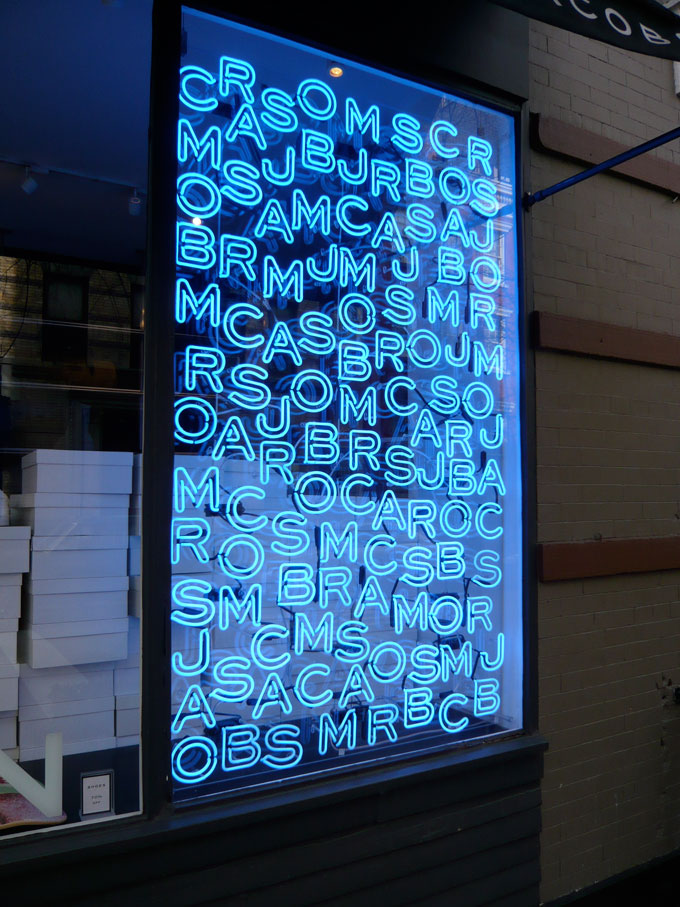 Marc Jacobs Store Signage