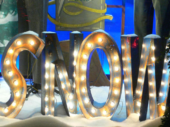 Bergdorf Goodman Christmas Display Signage