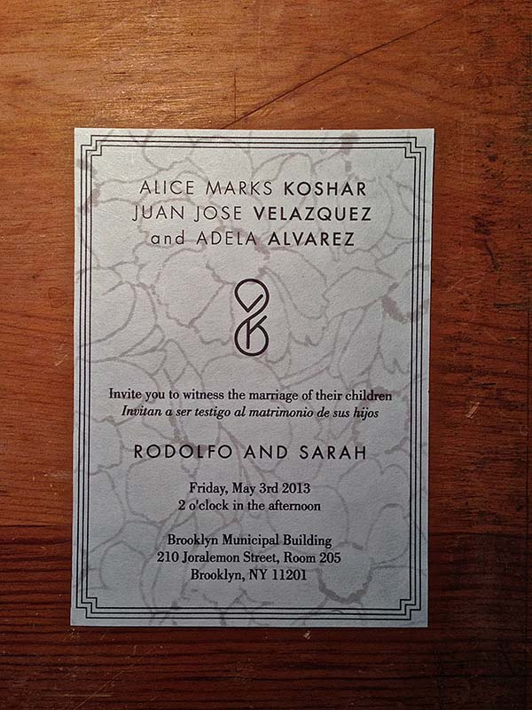 S&amp;R Wedding Invite