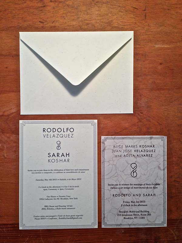 S&amp;R Wedding Invite